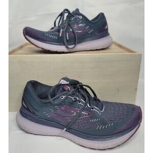 Brooks- Women's Glycerin 19- Gray/Purple Running Shoes- size 8